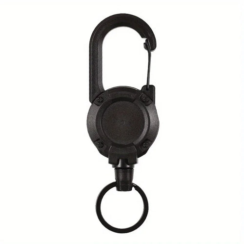1/2/4pcs Extendable Retractable Holders Keychain Badge Reels Heavy Duty Clip With Carabiner Key Chain For Men Outdoor Bags