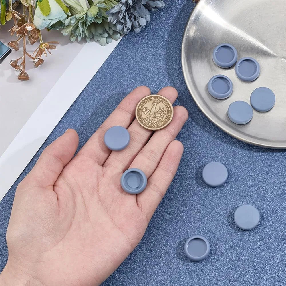 10Pcs Gray Button Covers for Jeans Suitable for 15mm Button TPU Cover Shirt Buttons Cover Aviod Shirt Holes for Jeans Buttons
